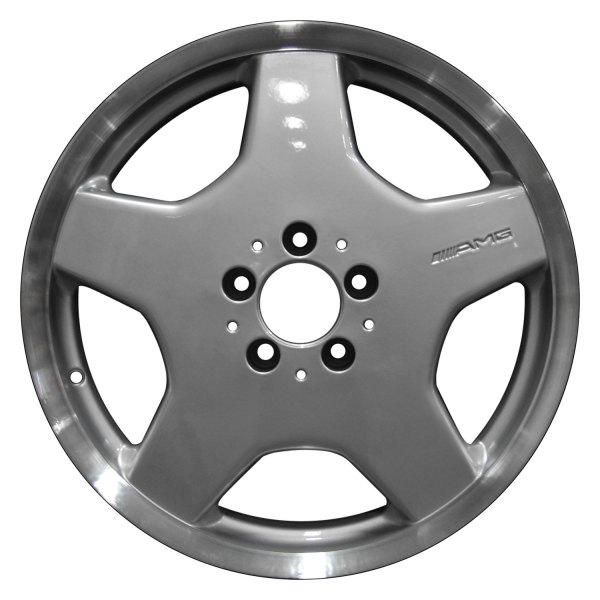 Perfection Wheel® - 18 x 8.5 5-Spoke Bright Fine Metallic Silver Flange Cut Alloy Factory Wheel (Refinished)