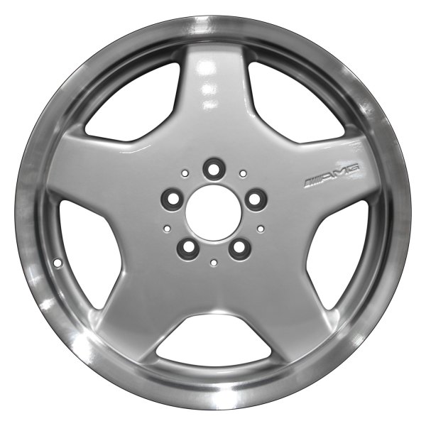 Perfection Wheel® - 18 x 9.5 5-Spoke Bright Fine Metallic Silver Flange Cut Alloy Factory Wheel (Refinished)