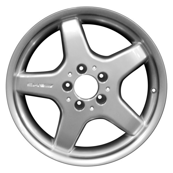 Perfection Wheel® - 17 x 8.5 5-Spoke Hyper Bright Mirror Silver Full Face Alloy Factory Wheel (Refinished)