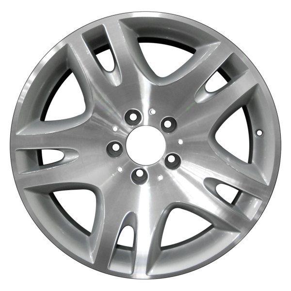 Perfection Wheel® - 17 x 8.5 Double 5-Spoke Bright Fine Metallic Silver Machined Alloy Factory Wheel (Refinished)