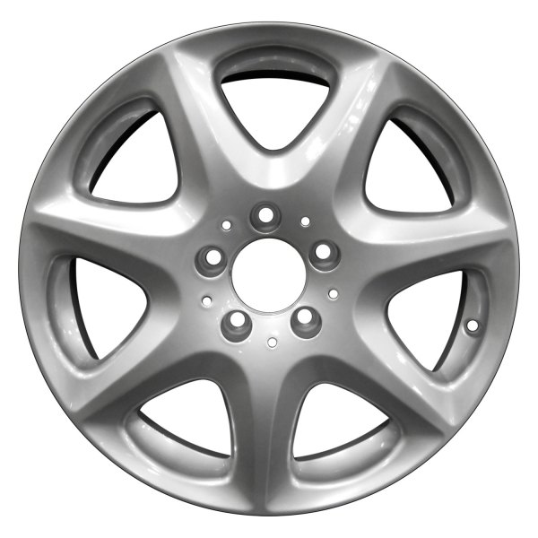 Perfection Wheel® - 17 x 7.5 7 I-Spoke Bright Fine Metallic Silver Full Face Alloy Factory Wheel (Refinished)