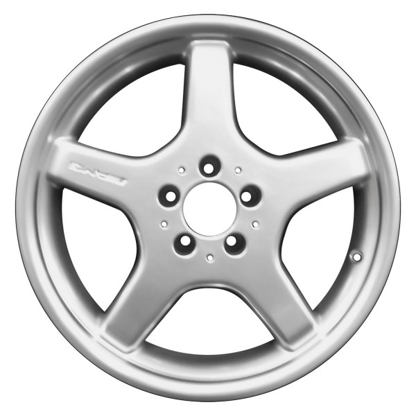 Perfection Wheel® - 18 x 9 5-Spoke Hyper Bright Mirror Silver Full Face Alloy Factory Wheel (Refinished)