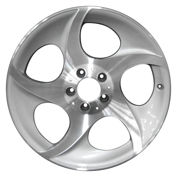 Perfection Wheel® - 18 x 8.5 5 Spiral-Spoke Bright Fine Metallic Silver Machined Alloy Factory Wheel (Refinished)