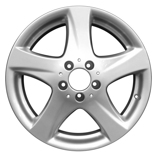 Perfection Wheel® - 17 x 7.5 5-Spoke Fine Bright Silver Full Face Alloy Factory Wheel (Refinished)