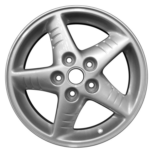 Perfection Wheel® - 16 x 6.5 5 Turbine-Spoke Sparkle Silver Full Face Alloy Factory Wheel (Refinished)