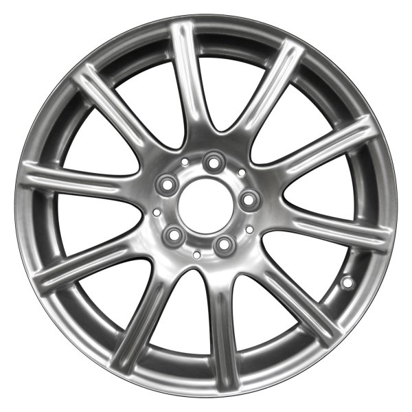 Perfection Wheel® - 17 x 7.5 10 I-Spoke Hyper Bright Mirror Silver Full Face Alloy Factory Wheel (Refinished)