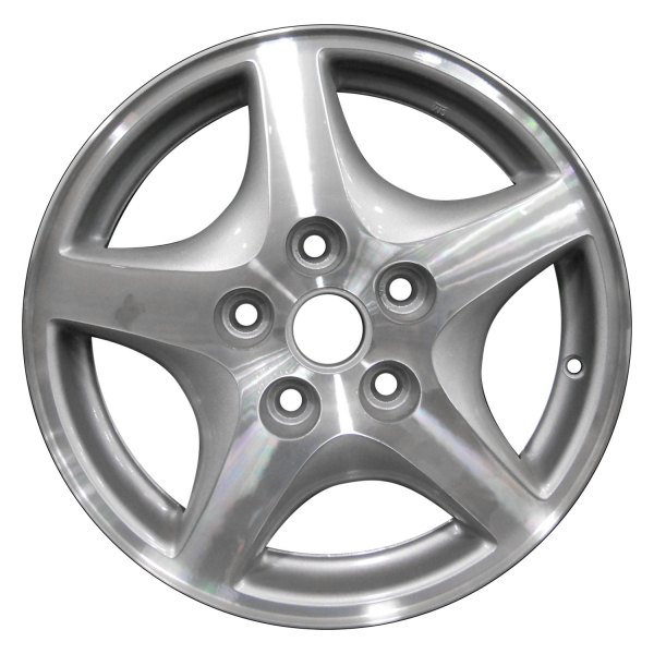 Perfection Wheel® - 15 x 6 5-Spoke Sparkle Silver Machined Alloy Factory Wheel (Refinished)