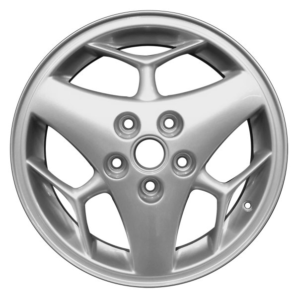 Perfection Wheel® - 16 x 6.5 9 Alternating-Spoke Bright Sparkle Silver Full Face Alloy Factory Wheel (Refinished)