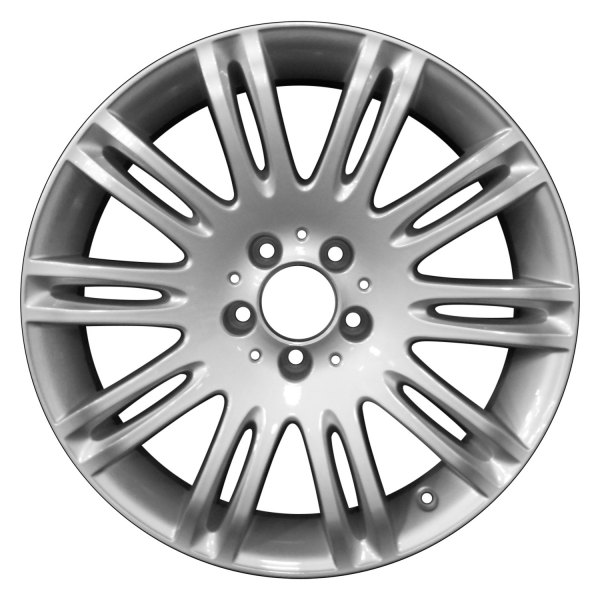 Perfection Wheel® - 18 x 9 10 Double I-Spoke Bright Fine Silver Full Face Alloy Factory Wheel (Refinished)