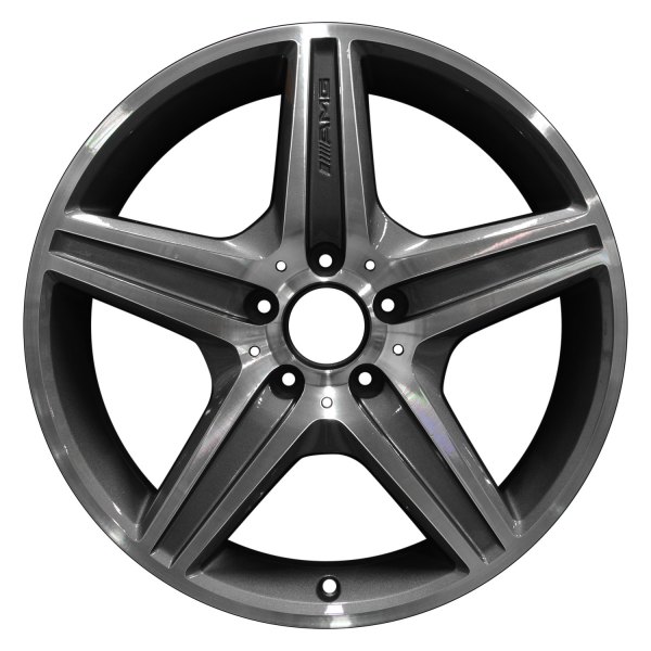 Perfection Wheel® - 18 x 8 5-Spoke Metallic Charcoal Machined Bright Alloy Factory Wheel (Refinished)