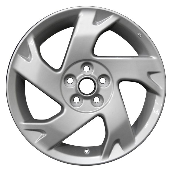 Perfection Wheel® - 16 x 6.5 5 Spiral-Spoke Bright Fine Silver Full Face Alloy Factory Wheel (Refinished)