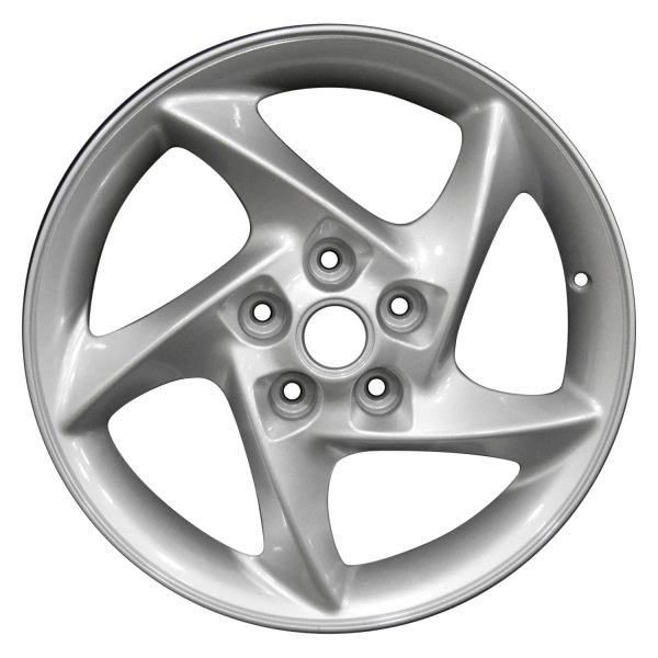 Perfection Wheel® - 17 x 6.5 5 Turbine-Spoke Sparkle Silver Full Face Alloy Factory Wheel (Refinished)