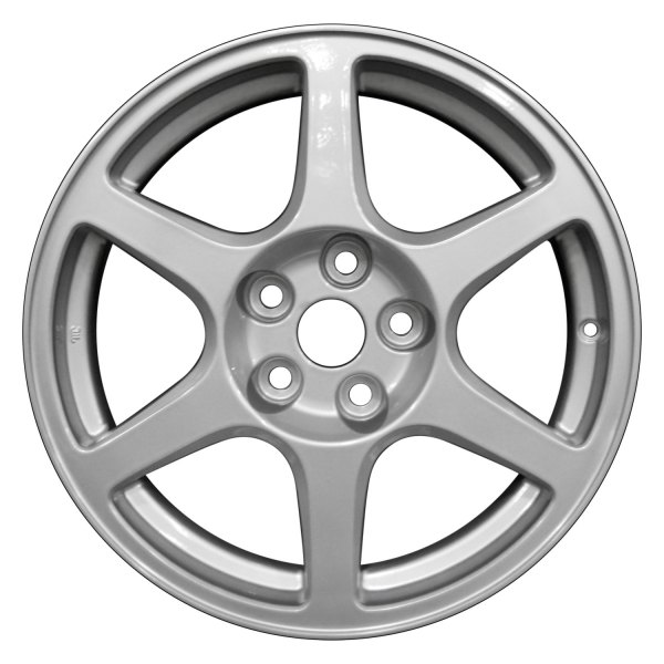 Perfection Wheel® - 17 x 8 6 I-Spoke Blueish Sparkle Silver Full Face Alloy Factory Wheel (Refinished)