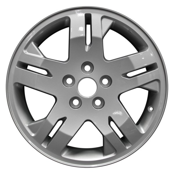 Perfection Wheel® - 17 x 7 Double 5-Spoke Bright Fine Metallic Silver Full Face Alloy Factory Wheel (Refinished)