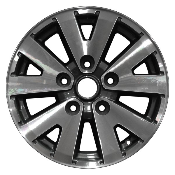 Perfection Wheel® - 16 x 8 5 V-Spoke Dark Blueish Charcoal Machined Alloy Factory Wheel (Refinished)