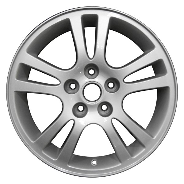 Perfection Wheel® - 16 x 7 Double 5-Spoke Bright Sparkle Silver Full Face Alloy Factory Wheel (Refinished)