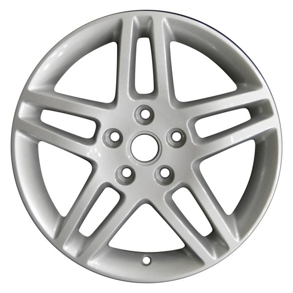 Perfection Wheel® - 17 x 6.5 Double 5-Spoke Sparkle Silver Full Face Alloy Factory Wheel (Refinished)
