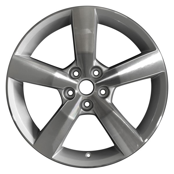 Perfection Wheel® - 18 x 7 5-Spoke Bright Fine Silver Machined Bright Alloy Factory Wheel (Refinished)