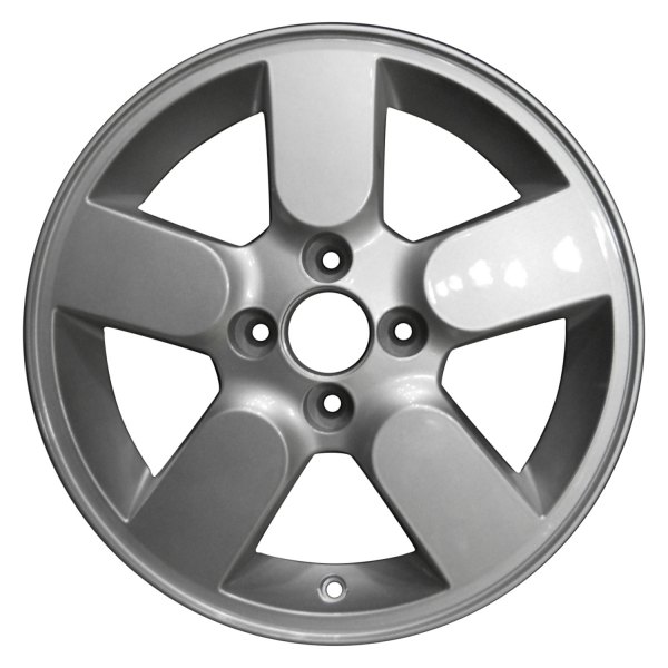 Perfection Wheel® - 15 x 6 5-Spoke Bright Sparkle Silver Full Face Alloy Factory Wheel (Refinished)