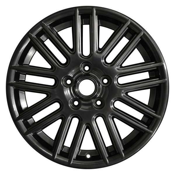Perfection Wheel® - 17 x 6.5 9 V-Spoke Hyper Dark Smoked Silver Full Face Alloy Factory Wheel (Refinished)