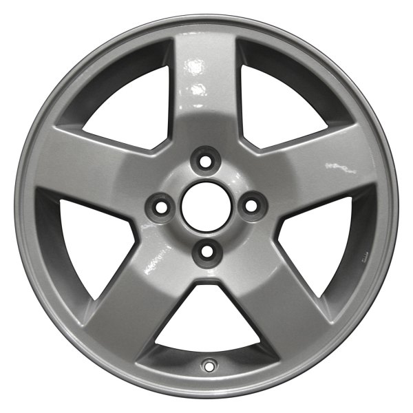 Perfection Wheel® - 15 x 6 5-Spoke Sparkle Silver Full Face Alloy Factory Wheel (Refinished)