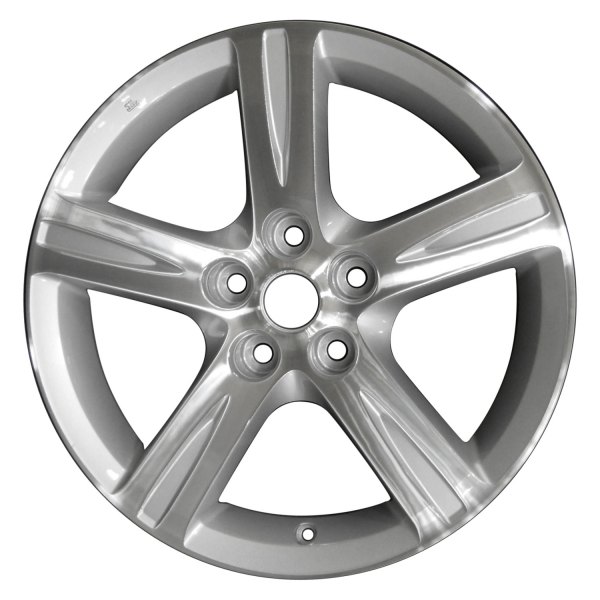 Perfection Wheel® - 17 x 7 5-Spoke Medium Sparkle Silver Machined Bright Alloy Factory Wheel (Refinished)