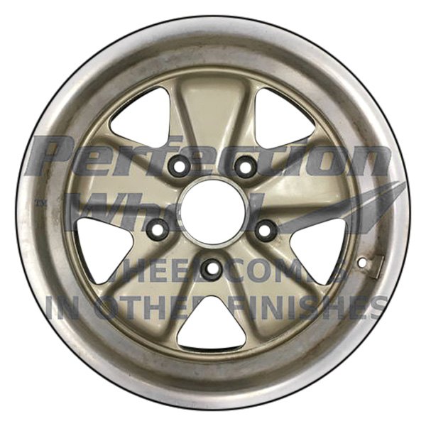 Perfection Wheel® - 15 x 7 5-Spoke Gold Polished Satin Clear Alloy Factory Wheel (Refinished)