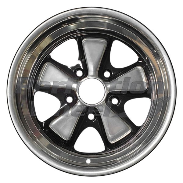 Perfection Wheel® - 15 x 8 5-Spoke Gloss Black Polish Alloy Factory Wheel (Refinished)