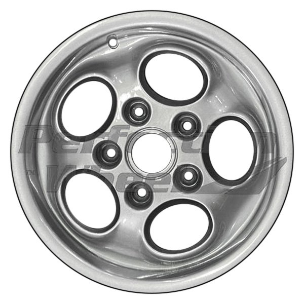 Perfection Wheel® - 15 x 7 5-Spoke Fine Metallic Silver Full Face Alloy Factory Wheel (Refinished)