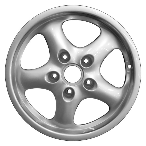 Perfection Wheel® - 17 x 9 5-Spoke Bright Fine Metallic Silver Full Face Alloy Factory Wheel (Refinished)