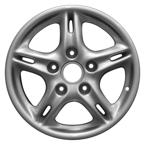 Perfection Wheel® - 16 x 6 Double 5-Spoke Bright Fine Silver Full Face Alloy Factory Wheel (Refinished)