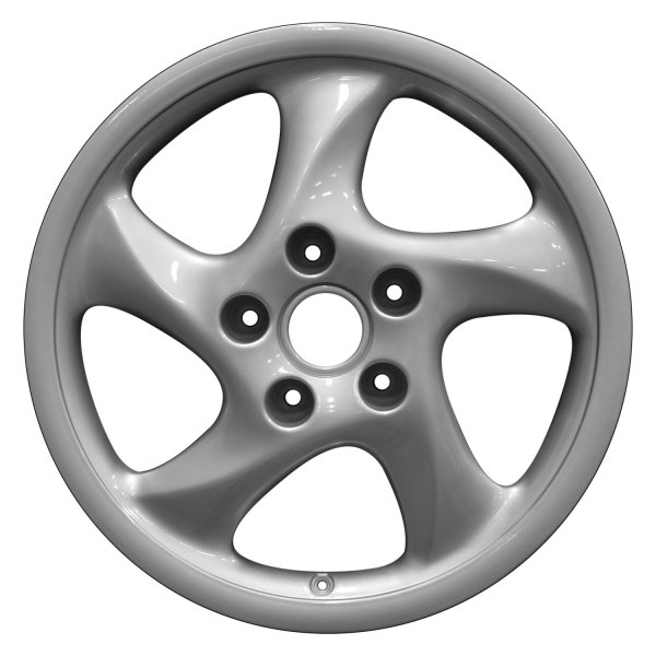 Perfection Wheel® - 18 x 9 5 Spiral-Spoke Bright Fine Silver Full Face Alloy Factory Wheel (Refinished)