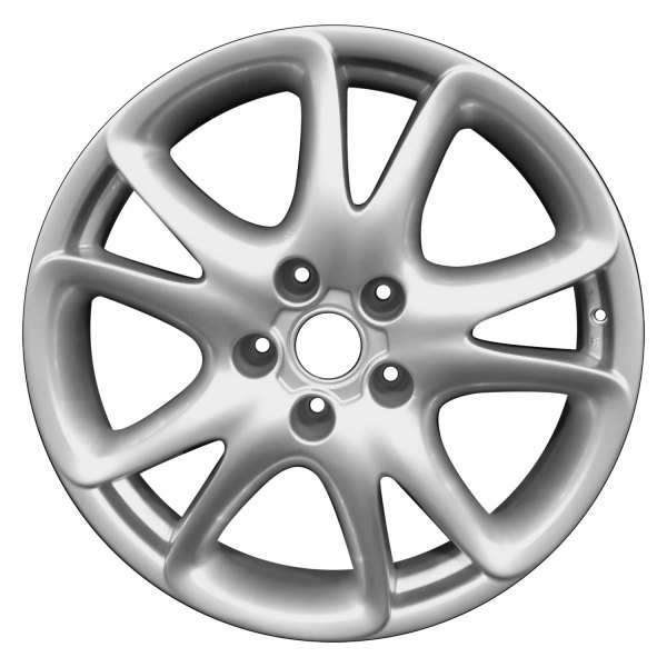 Perfection Wheel® - 20 x 9 5 V-Spoke Fine Bright Silver Full Face Alloy Factory Wheel (Refinished)