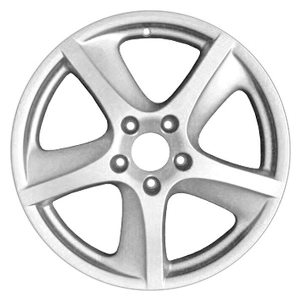 Perfection Wheel® - 18 x 11 5-Spoke Fine Bright Silver Full Face Alloy Factory Wheel (Refinished)