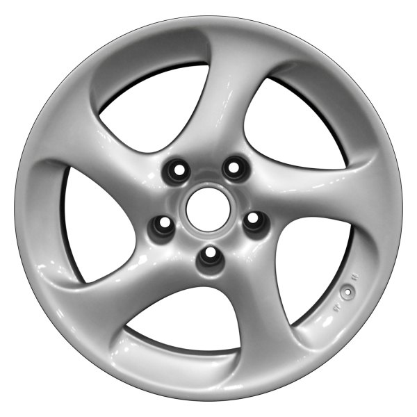 Perfection Wheel® - 18 x 8 5 Spiral-Spoke Bright Fine Silver Full Face Alloy Factory Wheel (Refinished)
