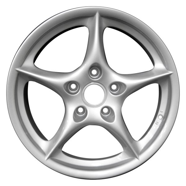 Perfection Wheel® - 18 x 7.5 5-Spoke Bright Fine Silver Full Face Alloy Factory Wheel (Refinished)