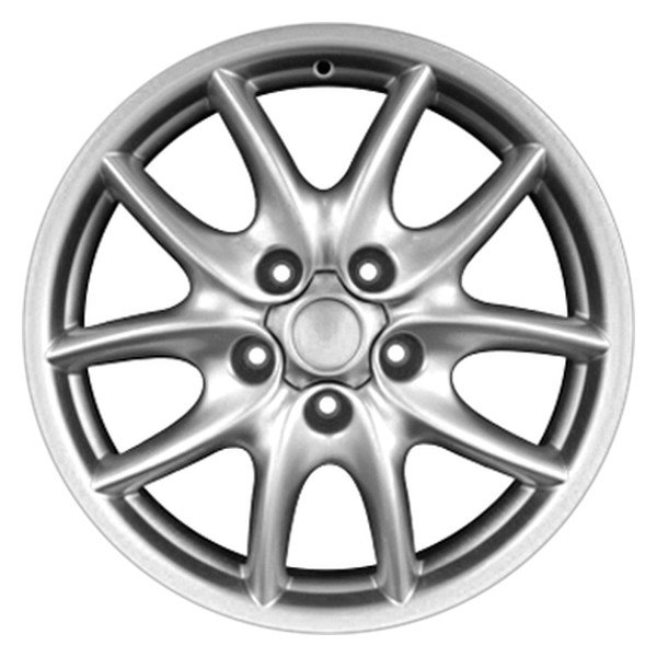 Perfection Wheel® - 20 x 9 5 V-Spoke Bright Medium Silver Full Face Alloy Factory Wheel (Refinished)