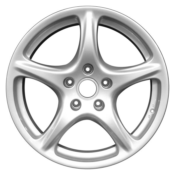 Perfection Wheel® - 19 x 8 5-Spoke Bright Medium Silver Full Face Alloy Factory Wheel (Refinished)