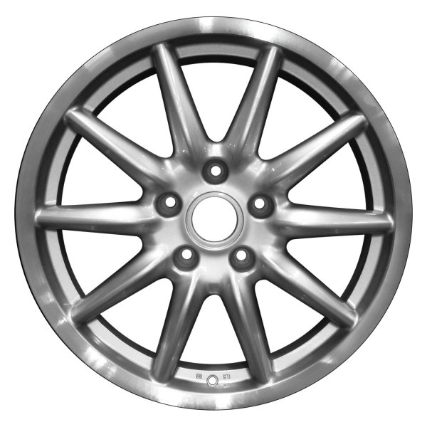 Perfection Wheel® - 19 x 8.5 10 I-Spoke Silver Gray Sparkle Flange Cut Alloy Factory Wheel (Refinished)