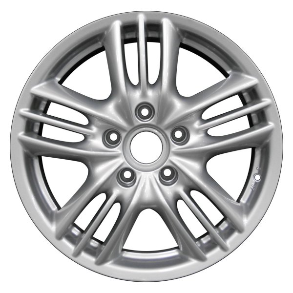Perfection Wheel® - 18 x 8 Triple 5-Spoke Bright Fine Silver Full Face Alloy Factory Wheel (Refinished)