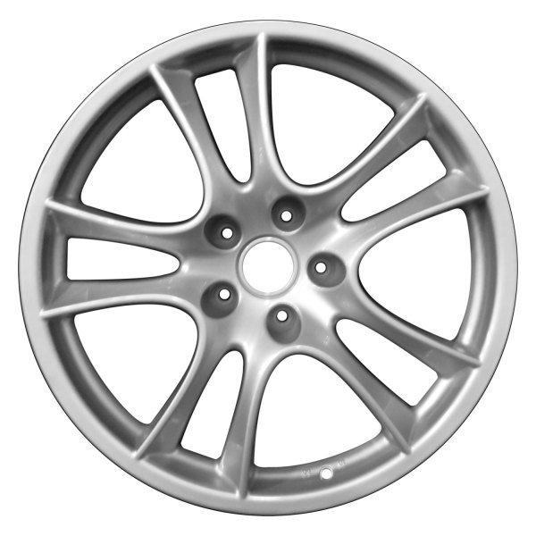Perfection Wheel® - 21 x 10 Double 5-Spoke Bright Fine Silver Full Face Alloy Factory Wheel (Refinished)