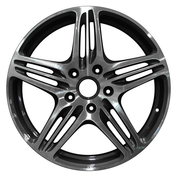 Perfection Wheel® - 19 x 8 Double 5-Spoke Charcoal Machined Bright Alloy Factory Wheel (Refinished)