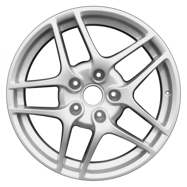 Perfection Wheel® - 19 x 8 Double 5-Spoke Bright Fine Silver Full Face Alloy Factory Wheel (Refinished)
