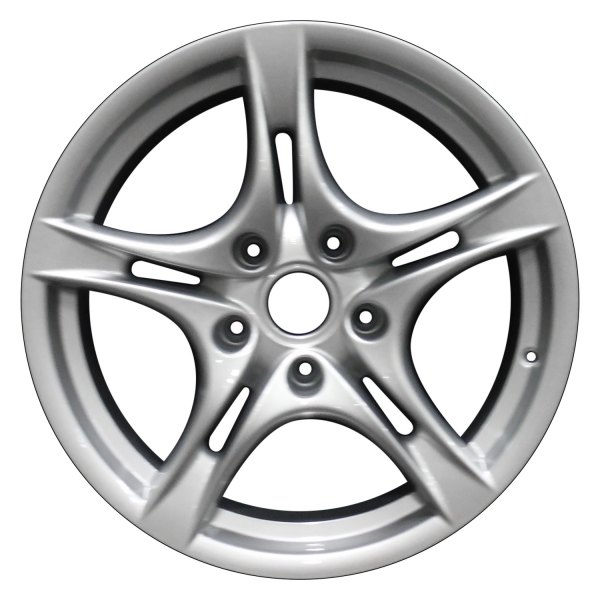 Perfection Wheel® - 18 x 9 Double 5-Spoke Bright Fine Silver Full Face Alloy Factory Wheel (Refinished)