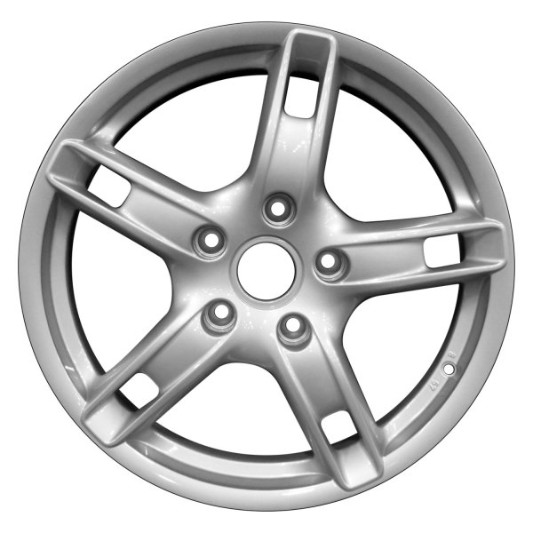 Perfection Wheel® - 18 x 8 5-Spoke Bright Medium Silver Full Face Alloy Factory Wheel (Refinished)