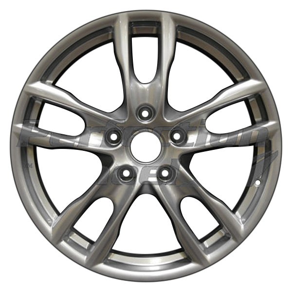 Perfection Wheel® - 19 x 8 Double 5-Spoke Hyper Sparkle Silver Gray Base Full Face Alloy Factory Wheel (Refinished)