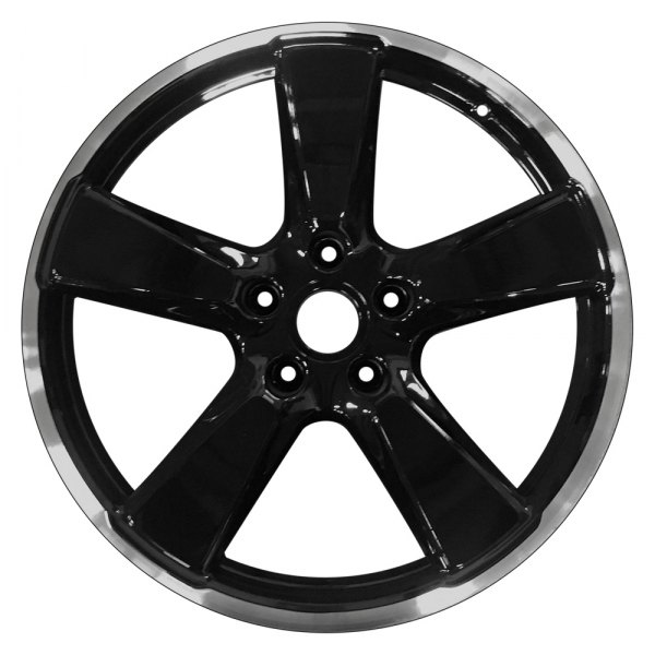 Perfection Wheel® - 20 x 11.5 5-Spoke Black Flange Cut Bright Alloy Factory Wheel (Refinished)