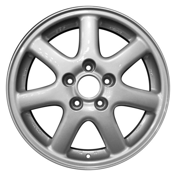 Perfection Wheel® - 16 x 6.5 7 I-Spoke Sparkle Silver Full Face Alloy Factory Wheel (Refinished)