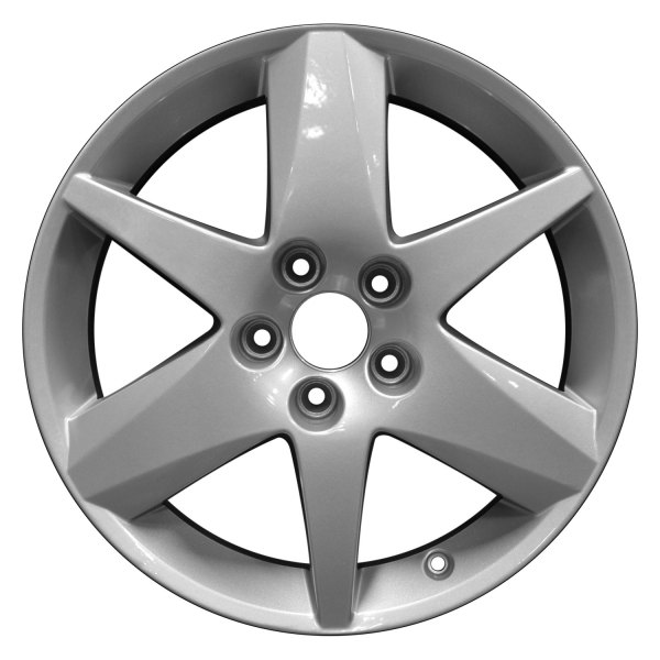 Perfection Wheel® - 17 x 7 6 Alternating-Spoke Metallic Silver Full Face Alloy Factory Wheel (Refinished)