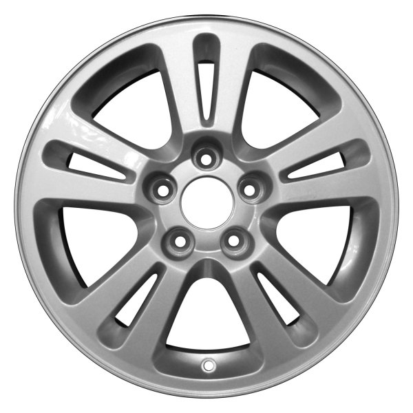 Perfection Wheel® - 16 x 6.5 Double 5-Spoke Bright Sparkle Silver Full Face Alloy Factory Wheel (Refinished)